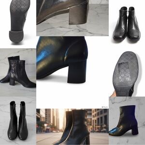 Arezzo Chelsea Classic Heeled Boots NEW IN BOX Black